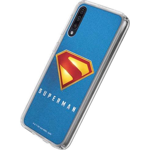 Superman 2025 Classic Superman Shield Emblem Galaxy A50 Clear Case